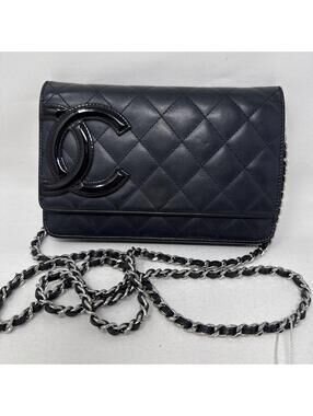 Chanel Ligne Cambon Wallet on Chain With COA